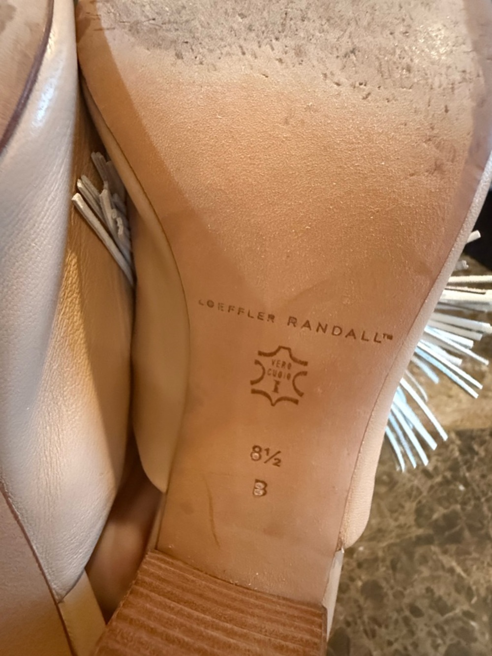 Loeffler Randall. Cleo Tassel Mule. Wheat. Size 8.5. - Picture 10 of 11